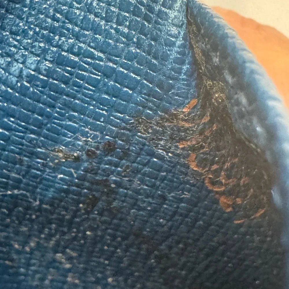 Authentic Louis Vuitton Blue Epi Wallet